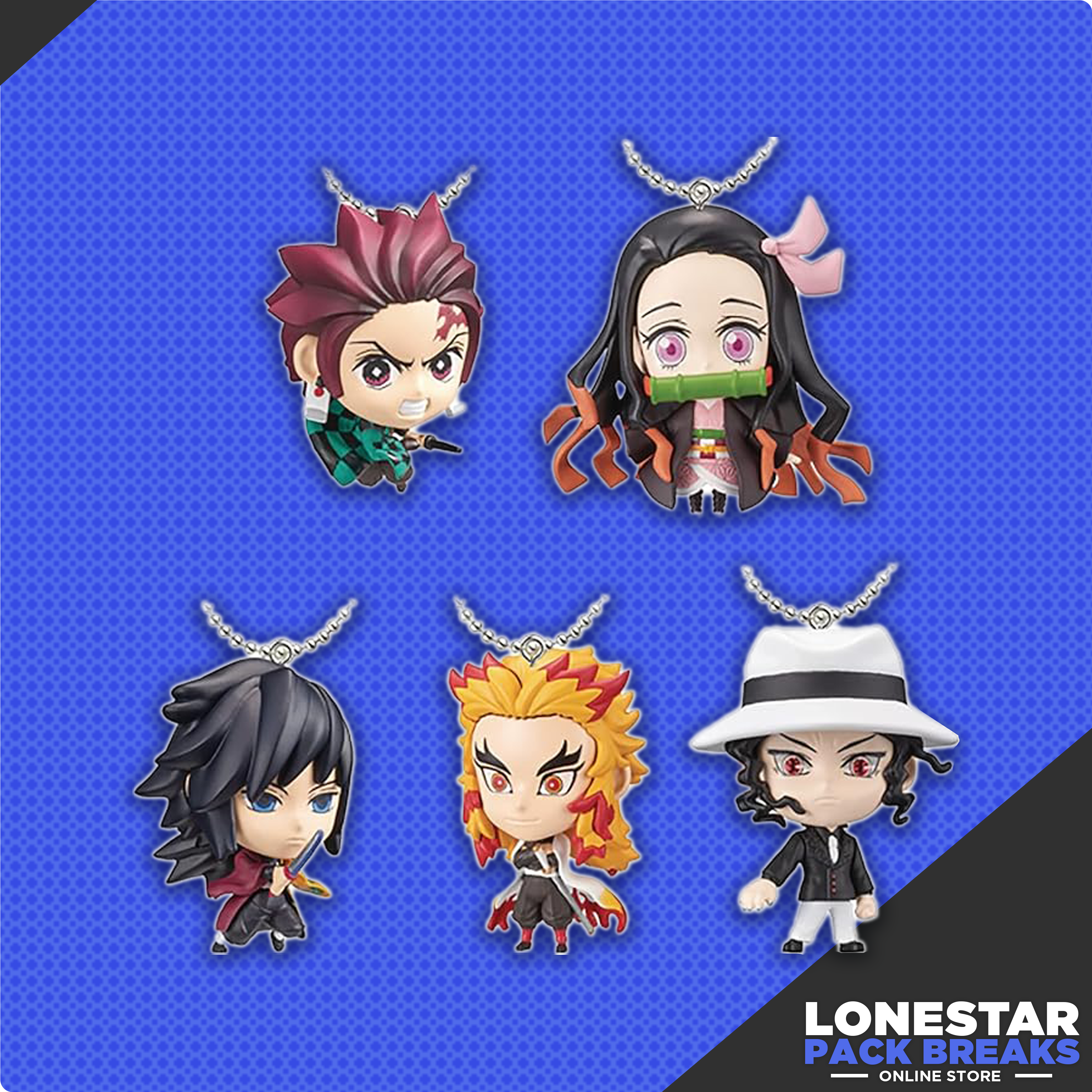 Demon Slayer Bandai Mascot Mini Keychain Figures Vol 1