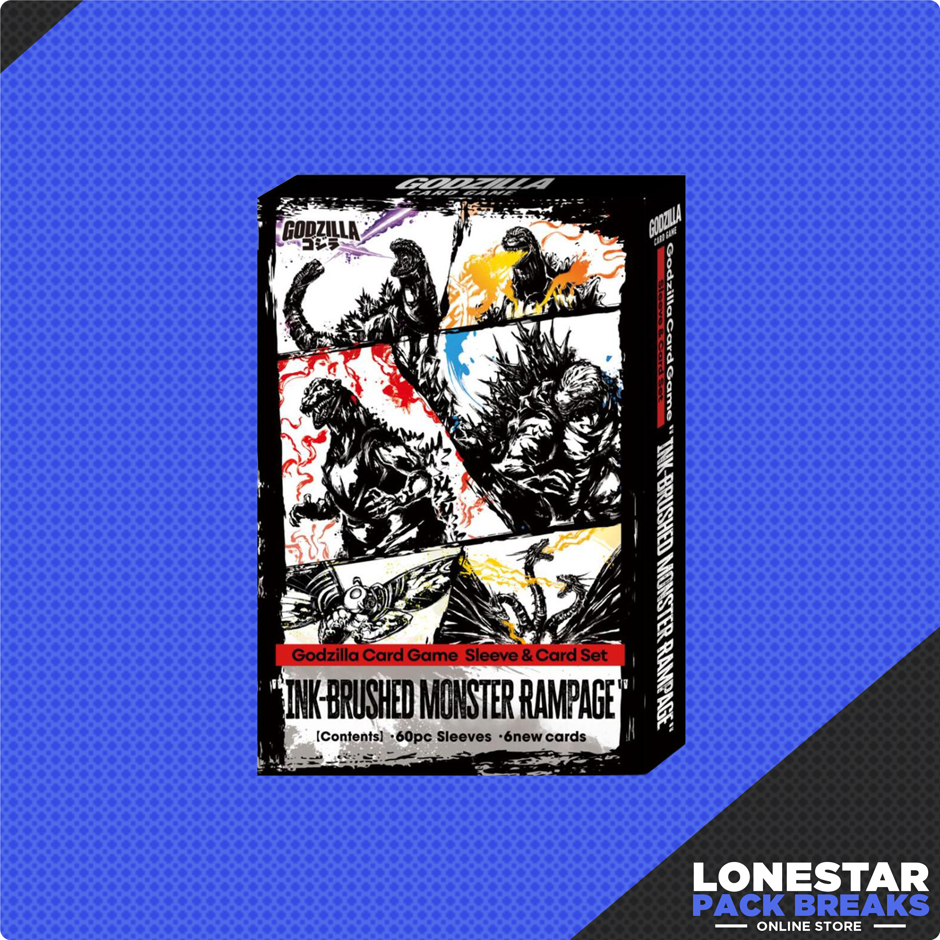Godzilla Card Game: Ink-Brushed Monster Rampage Sleeve & Card Set