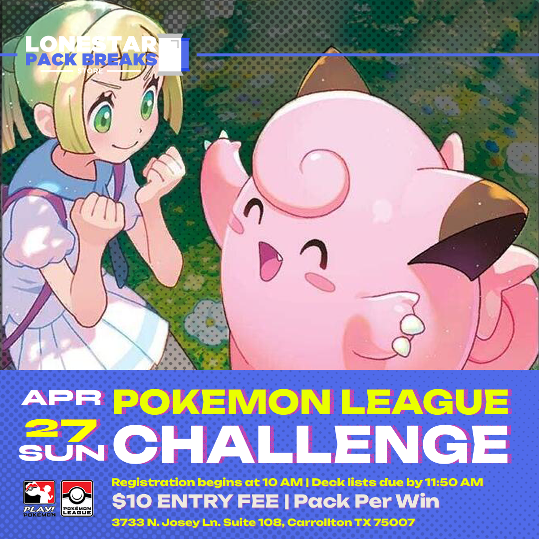 Pokémon TCG League Challenge SUNDAY April 27, 2025