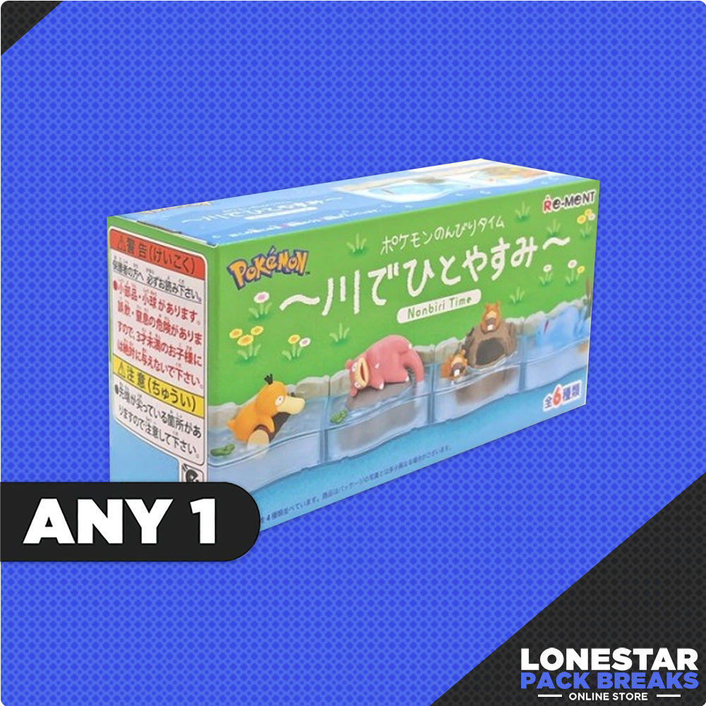 Re-Ment Pokemon Nonbiri Time A Peaceful Moment by the River Trading Figures