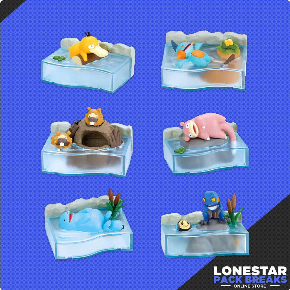 Re-Ment Pokemon Nonbiri Time A Peaceful Moment by the River Trading Figures