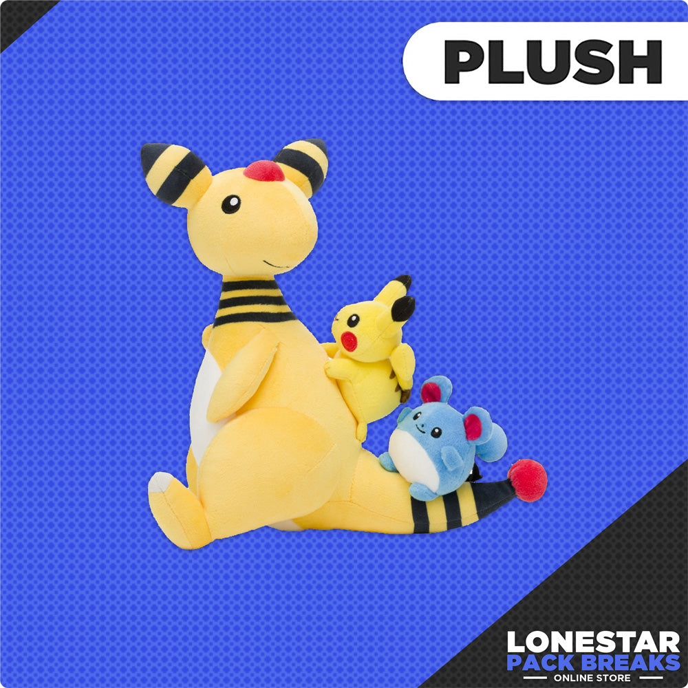 Pokemon Center Tokyo Bay Ampharos & Pikachu & Marill Plush