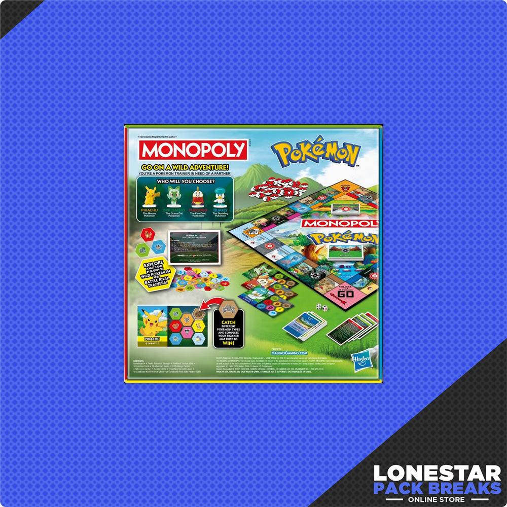 Monopoly: Pokemon Edition Board Game