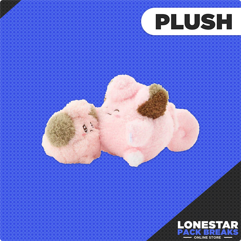 Pokemon Cleffa & Clefairy Nakibeso Hugging Plush Buruburu...Mugyu! (Don't Cry, Come Here)