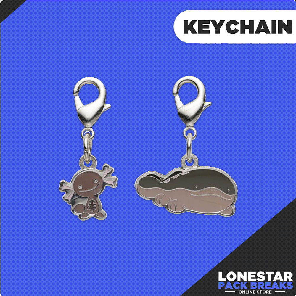 Pokemon Center Original Metal Charm Keychain Paldaen Wooper / Clodsire Evolution Line