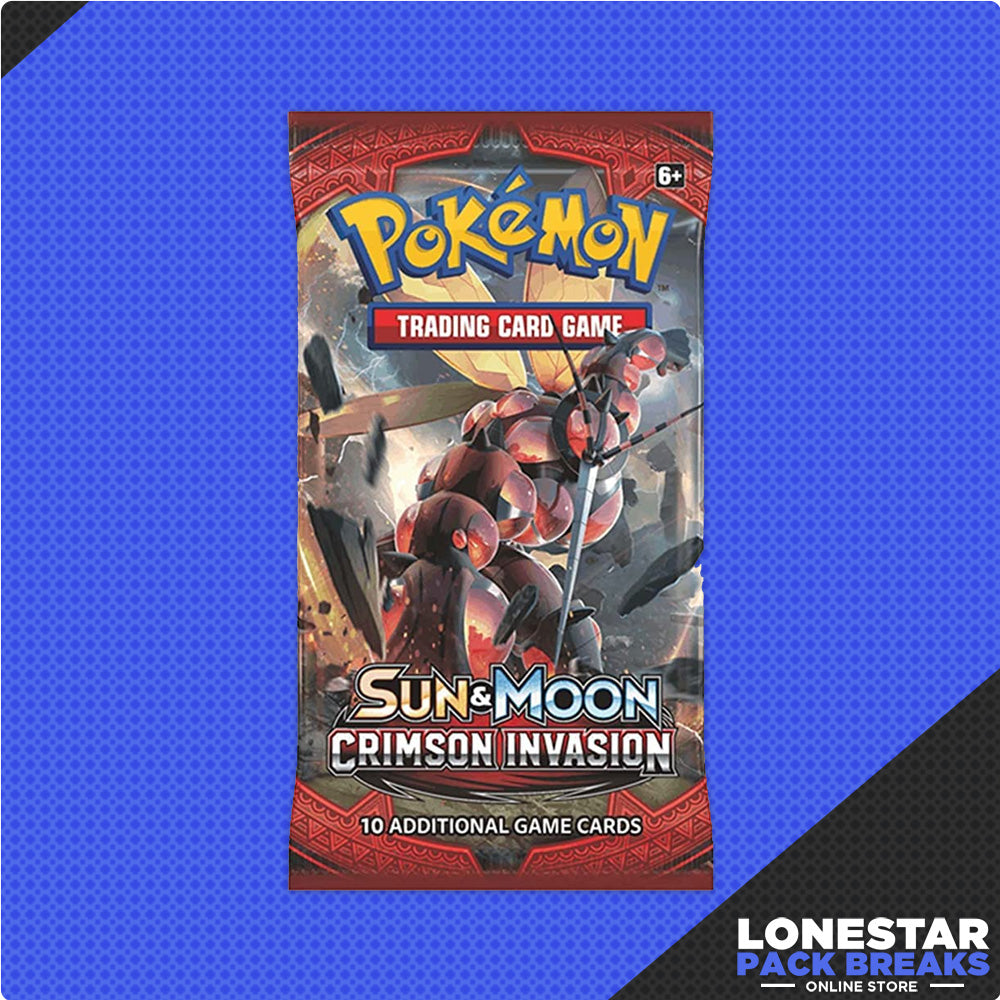 Pokemon TCG Sun and Moon Crimson Invasion Booster Pack