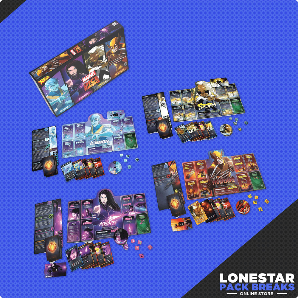 Marvel X-Men Dice Throne Box 1 (Iceman, Psylocke, Storm, Wolverine)