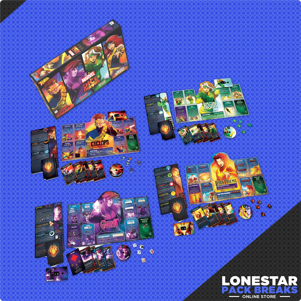 Marvel X-Men Dice Throne Box 2 (Cyclops, Gambit, Rogue, Jean Grey)