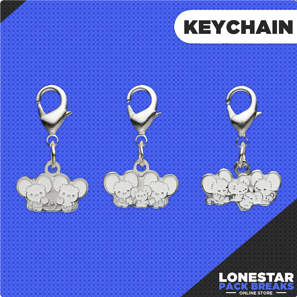 Pokemon Center Original Metal Charm Keychain Tandemaus / Maushold Evolution Line