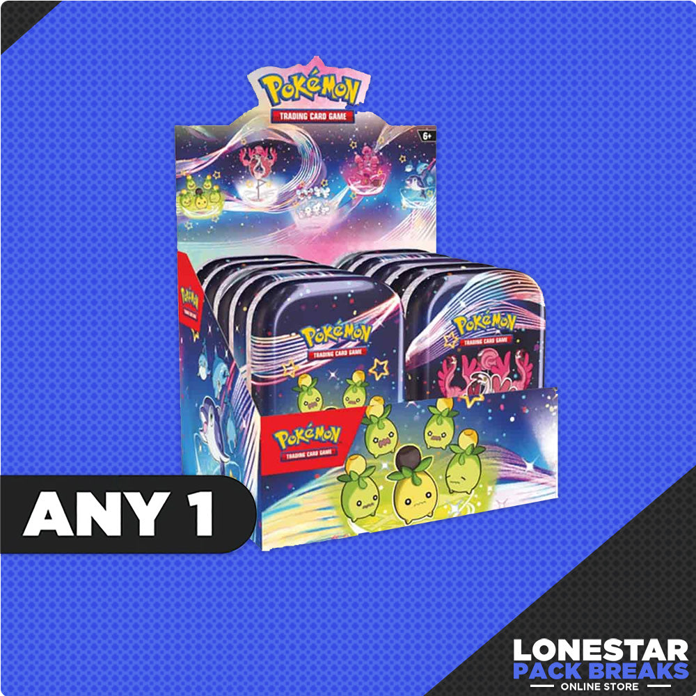 pokemon trading card game paldean fates mini tin SCARLET AND VIOLET: PALDEAN FATES: MINI-TINS (Random)
