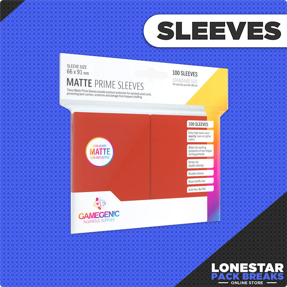 Gamegenic 100CT Standard Matte Prime Sleeves