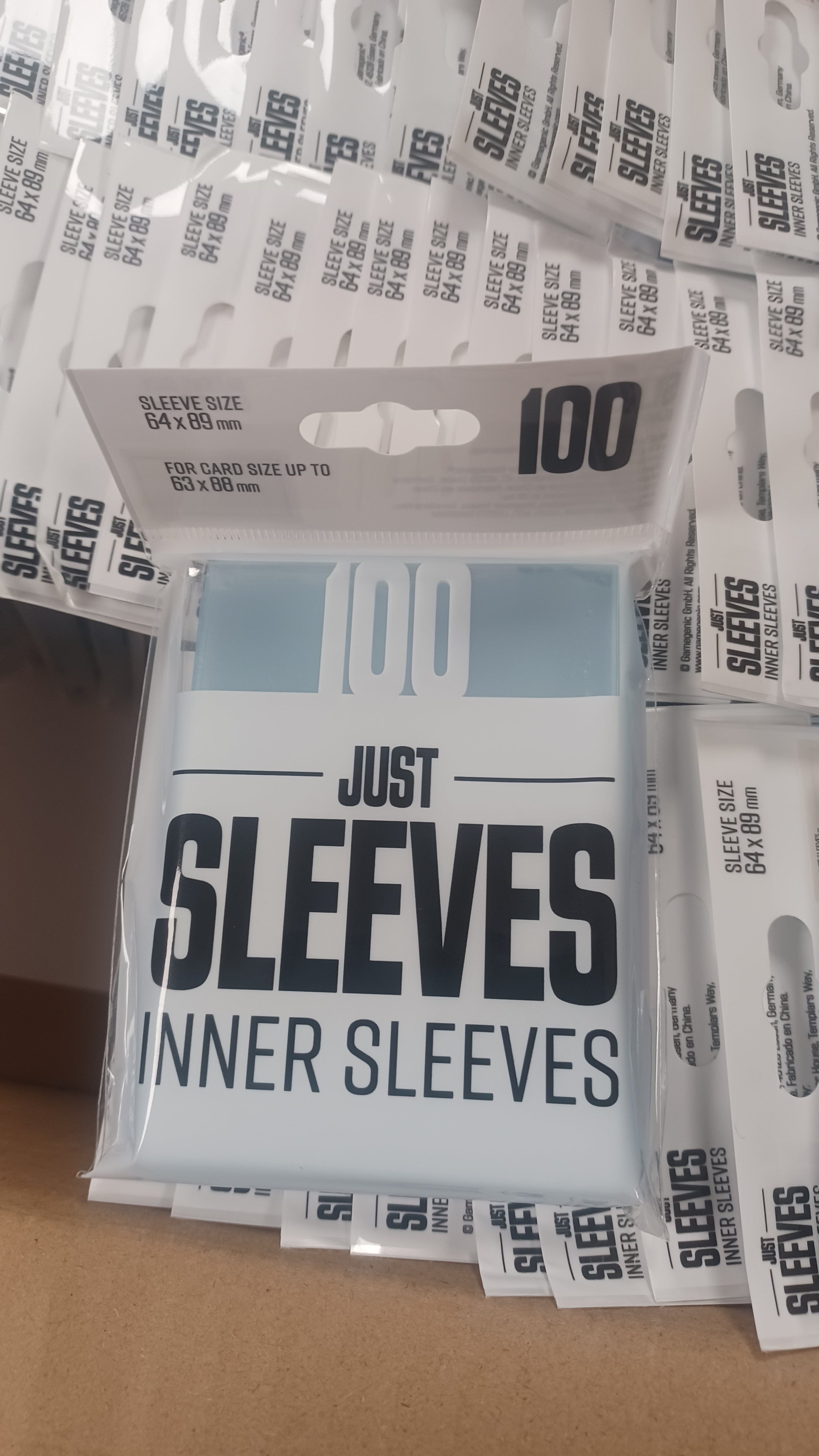 Gamegenic Just Sleeves Standard Card Size Inner 100 CT