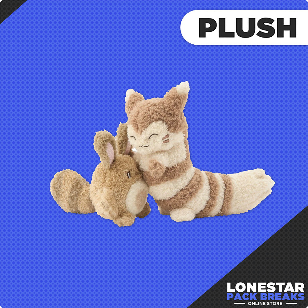 Pokemon Sentret & Furret Nakibeso Hugging Plush Buruburu...Mugyu! (Don't Cry, Come Here)