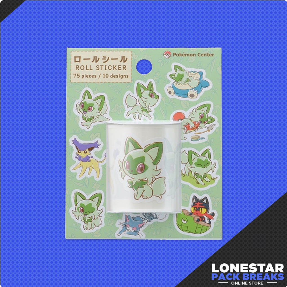 Pokemon Center 2023 Nya Nya! Sprigatito! Roll Sticker Sheet