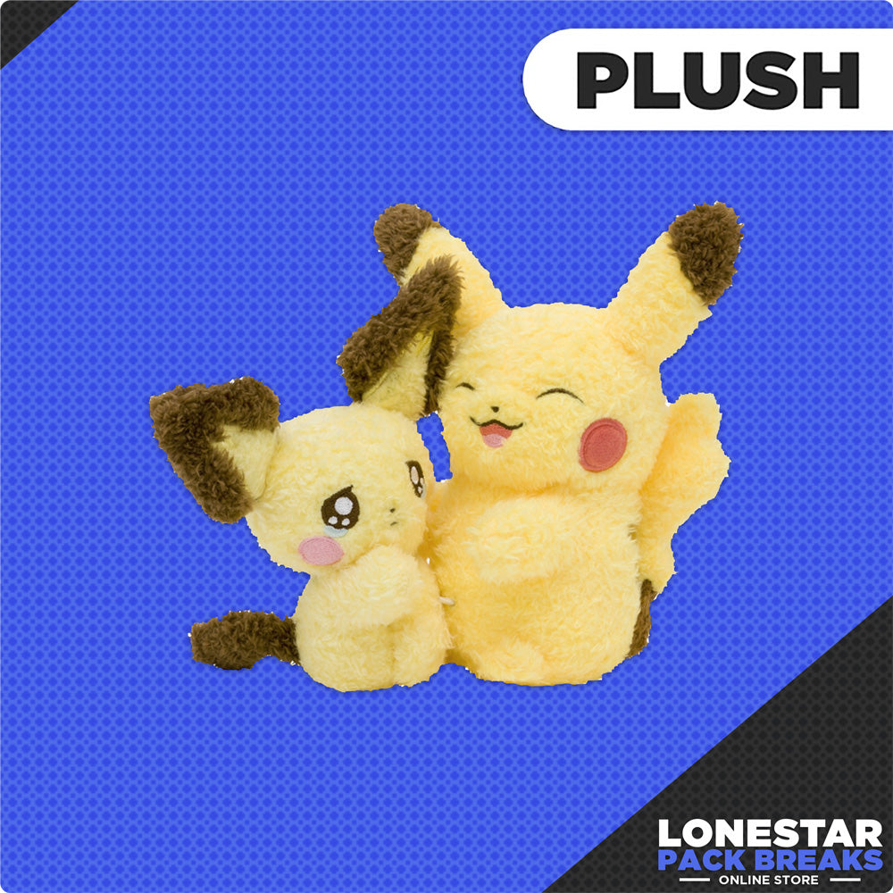 Pokemon Pichu & Pikachu Pokémon Buru Buru Mugyu! Plush