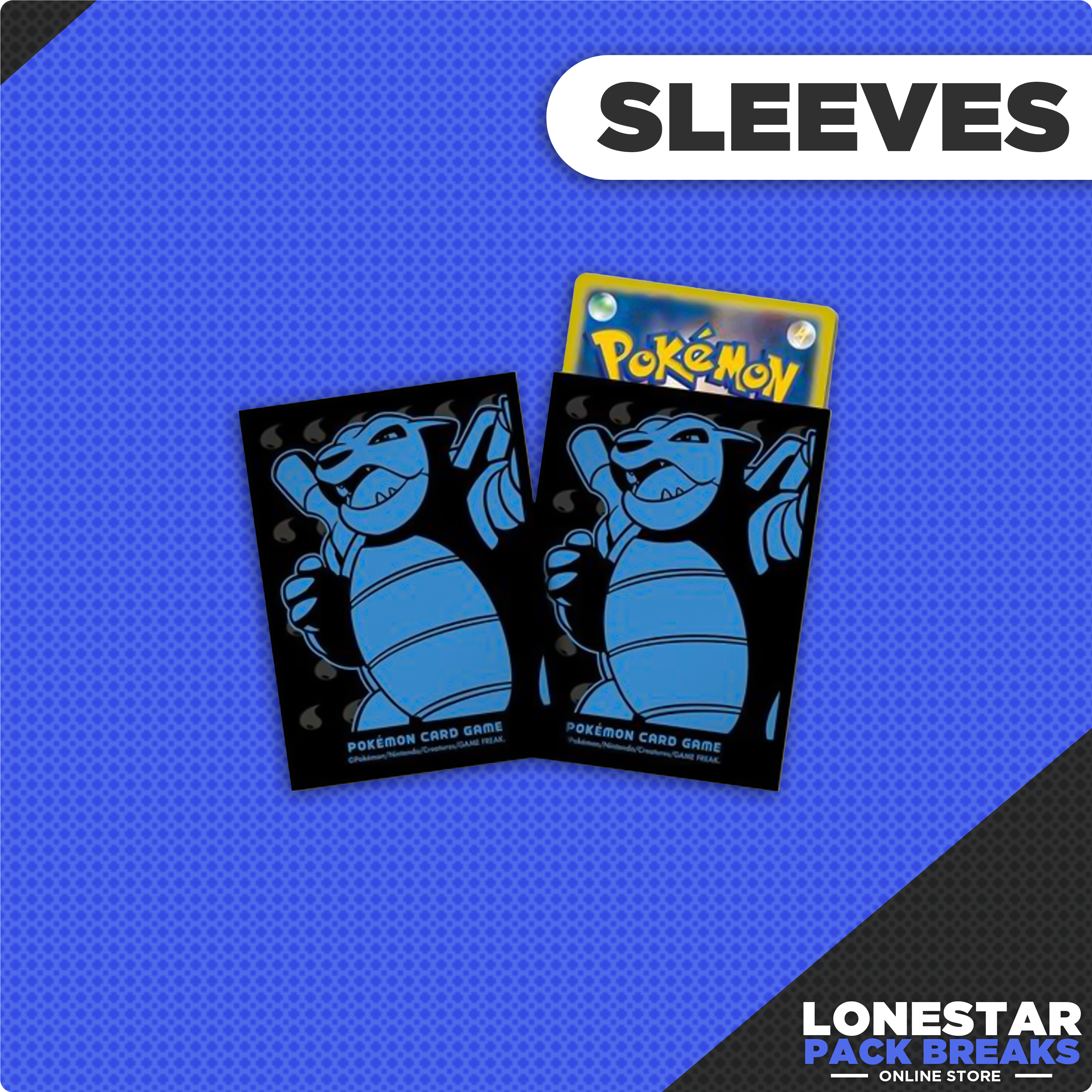 Metallic Blastoise Pokemon Center Japan Sleeves