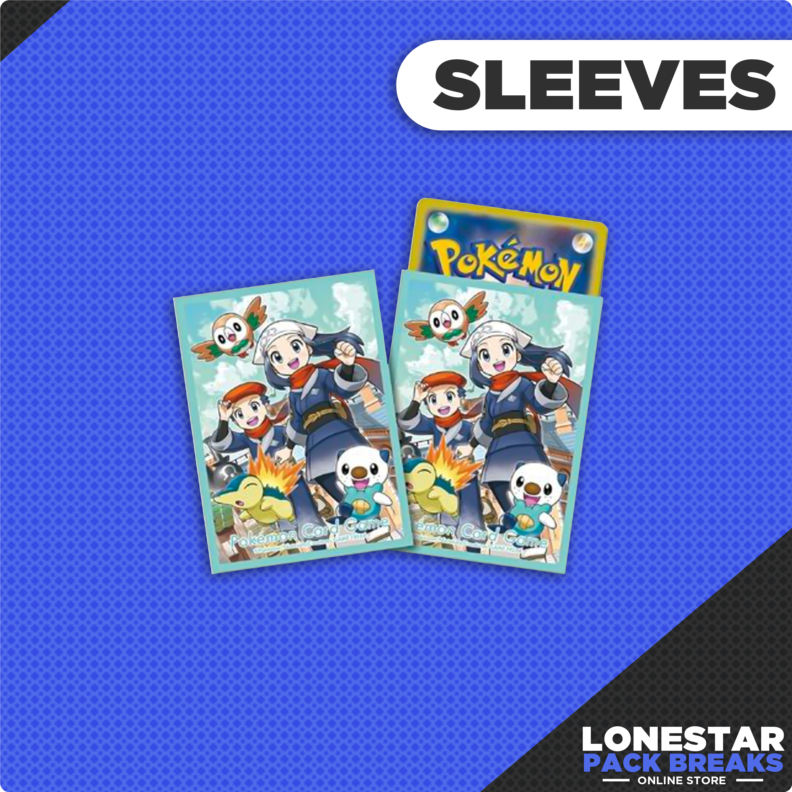 Hisui Friends and Starters Pokemon Center Japan Sleeves