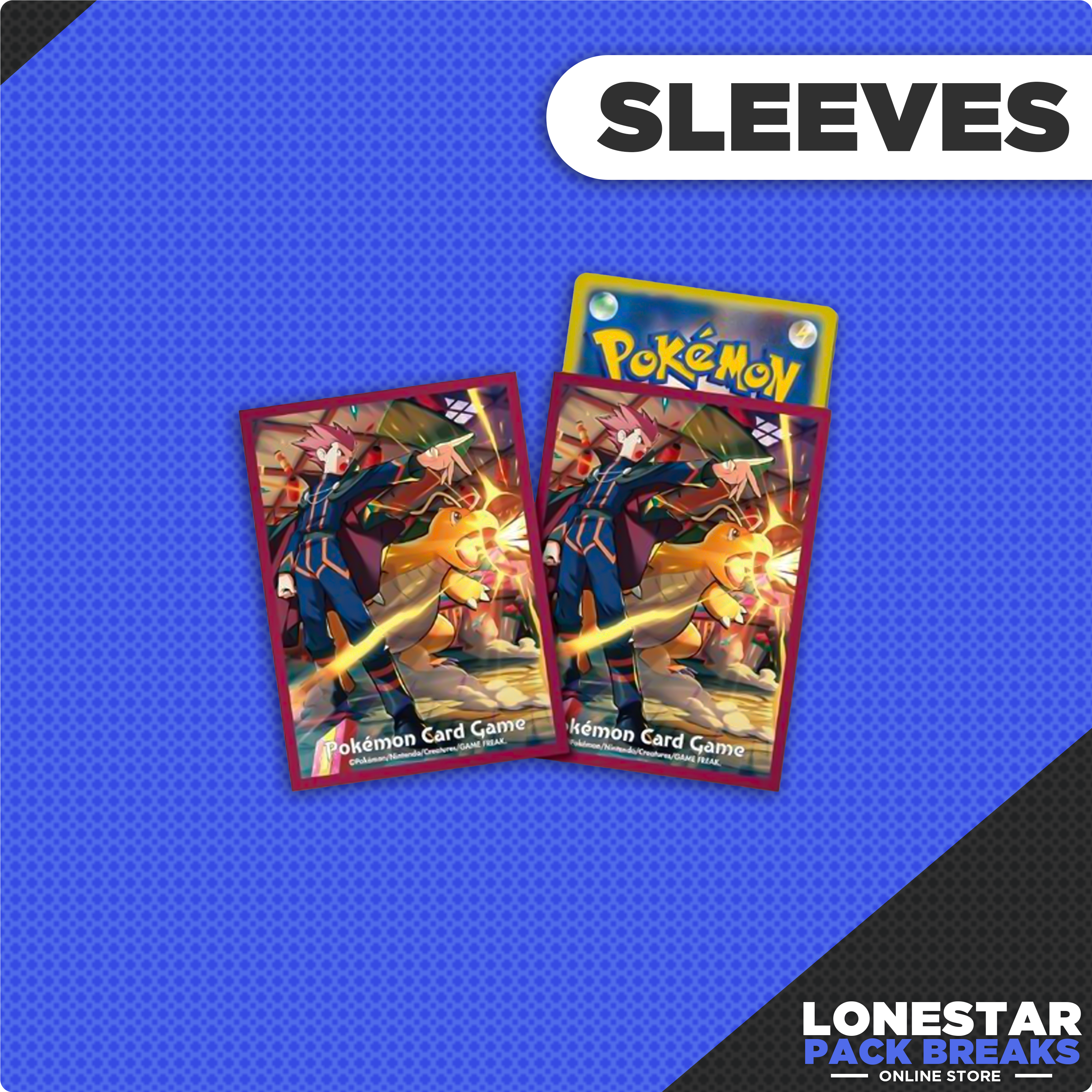 Lance and Dragonite Pokemon Center Japan Sleeves