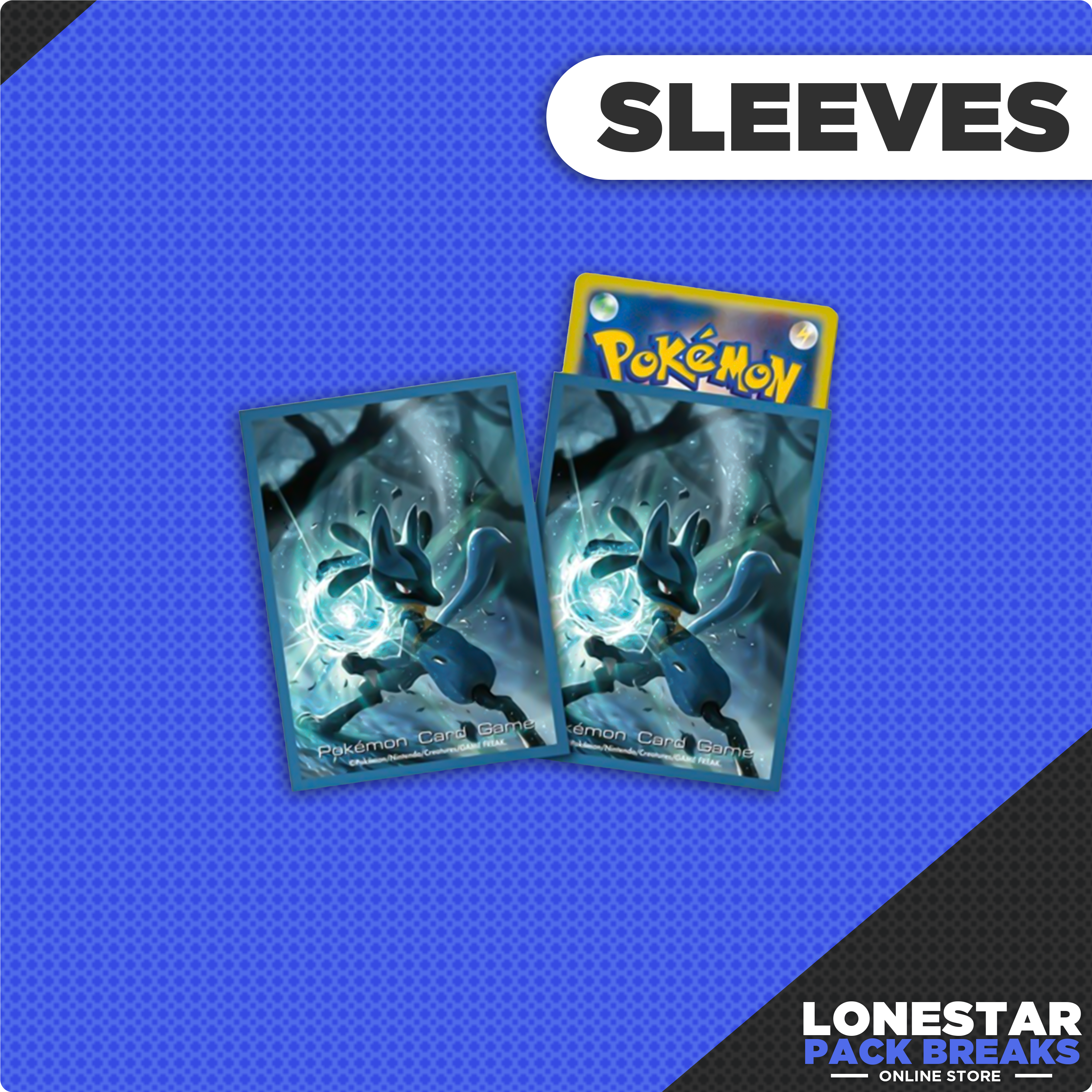 Lucario Aura Sphere Pokemon Center Japan Sleeves