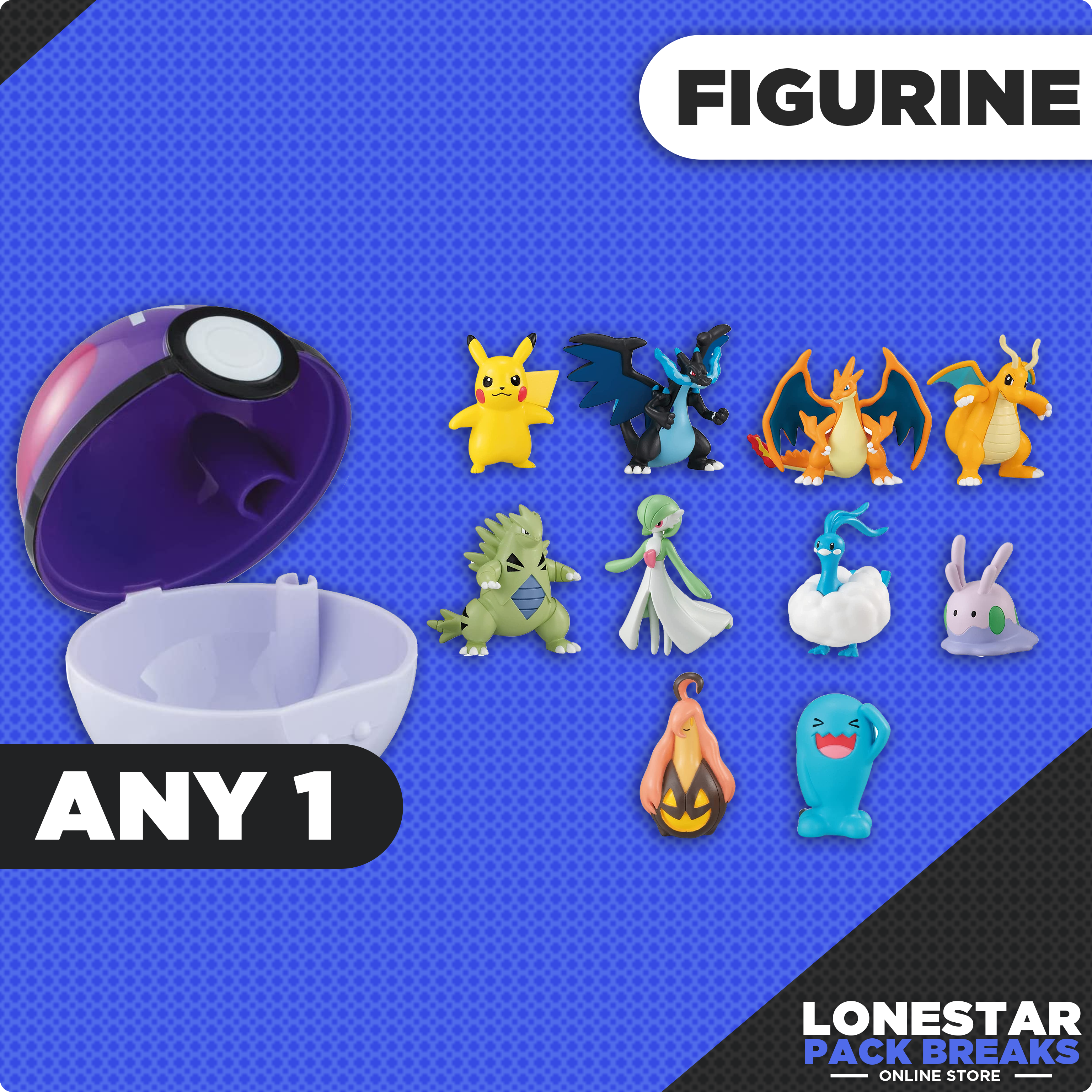 Pokemon Figure Mini Pokeball Kalos w/candy