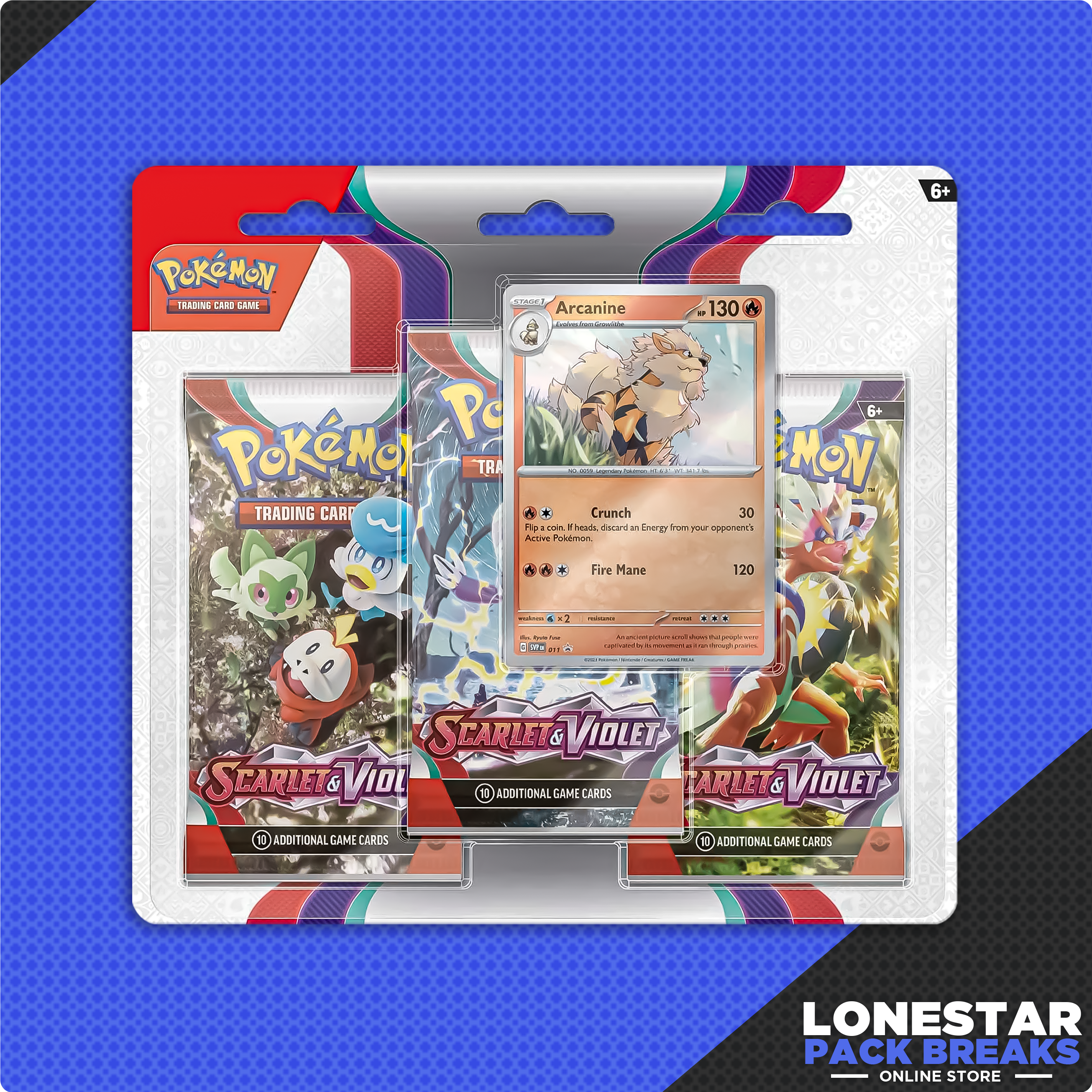 Pokemon Scarlet and Violet 3 Pack Blister