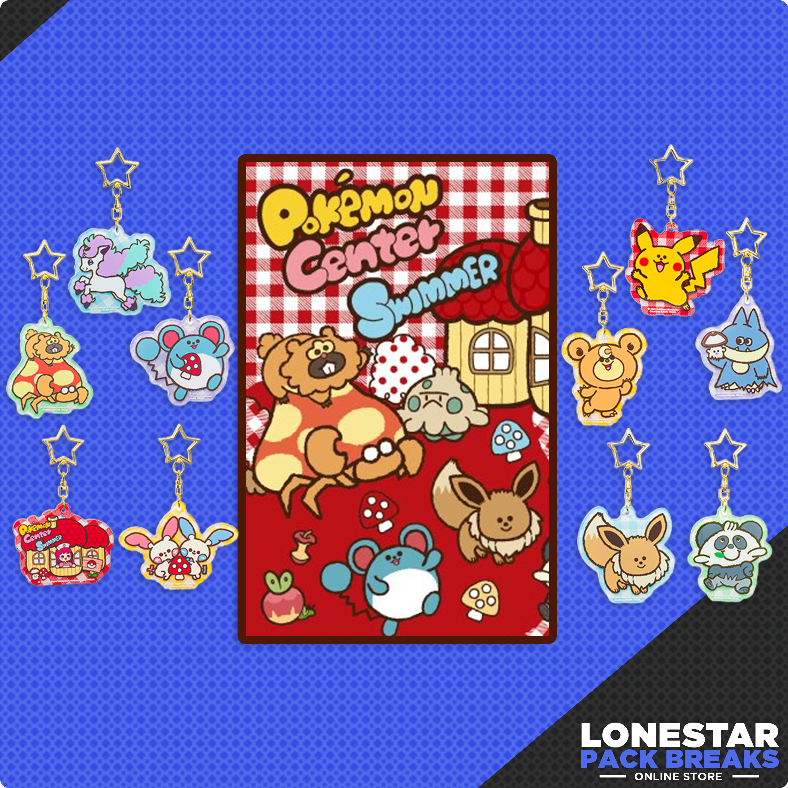 Pokemon Center Swimmer Charms Set (Blind Box)