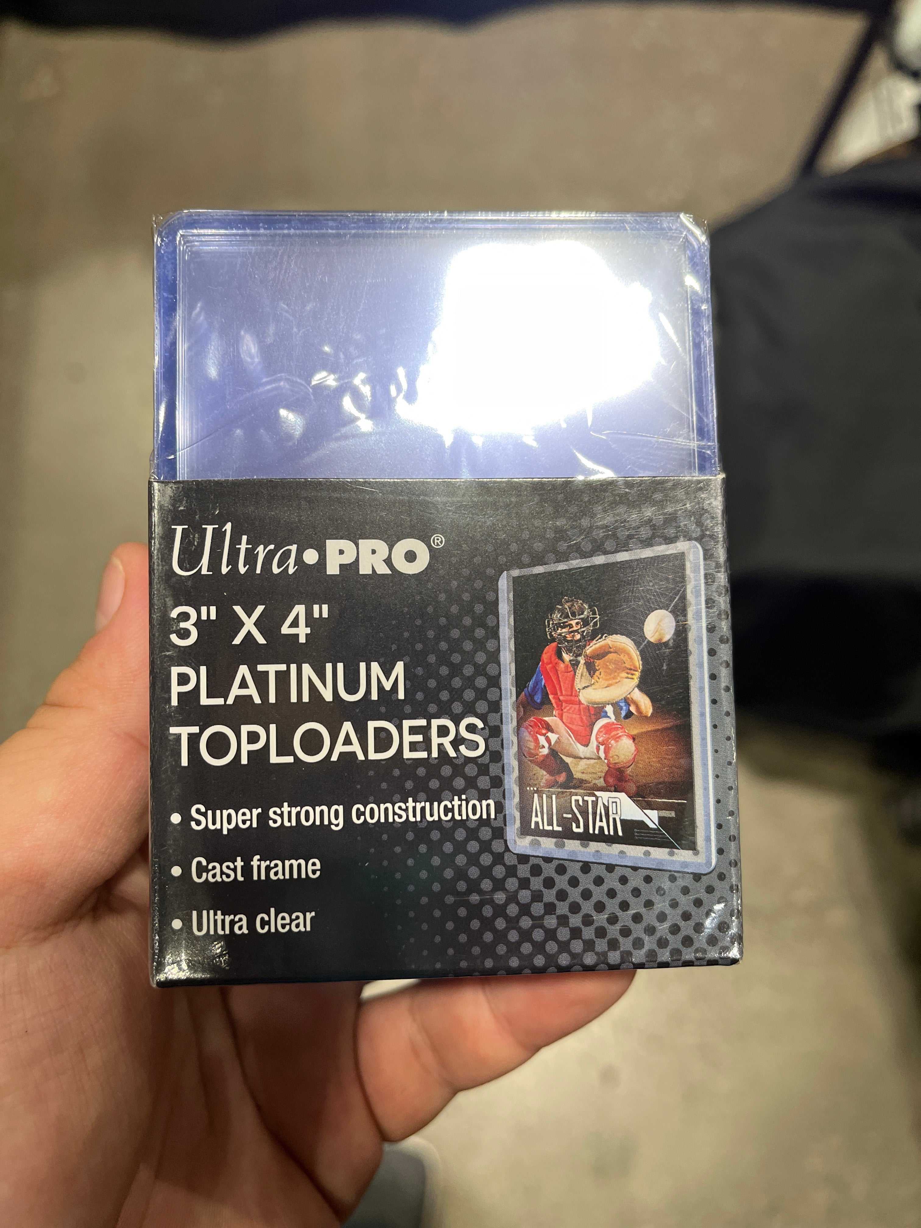 Ultra Pro Platinum Toploaders 3”x4”