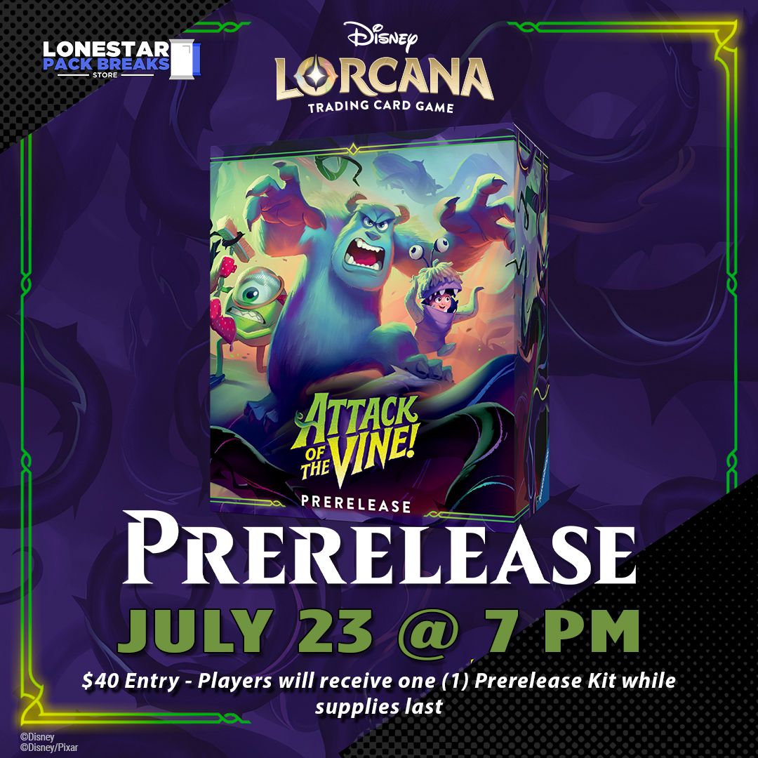 Lorcana Attack of the Vine - Prerelease Event