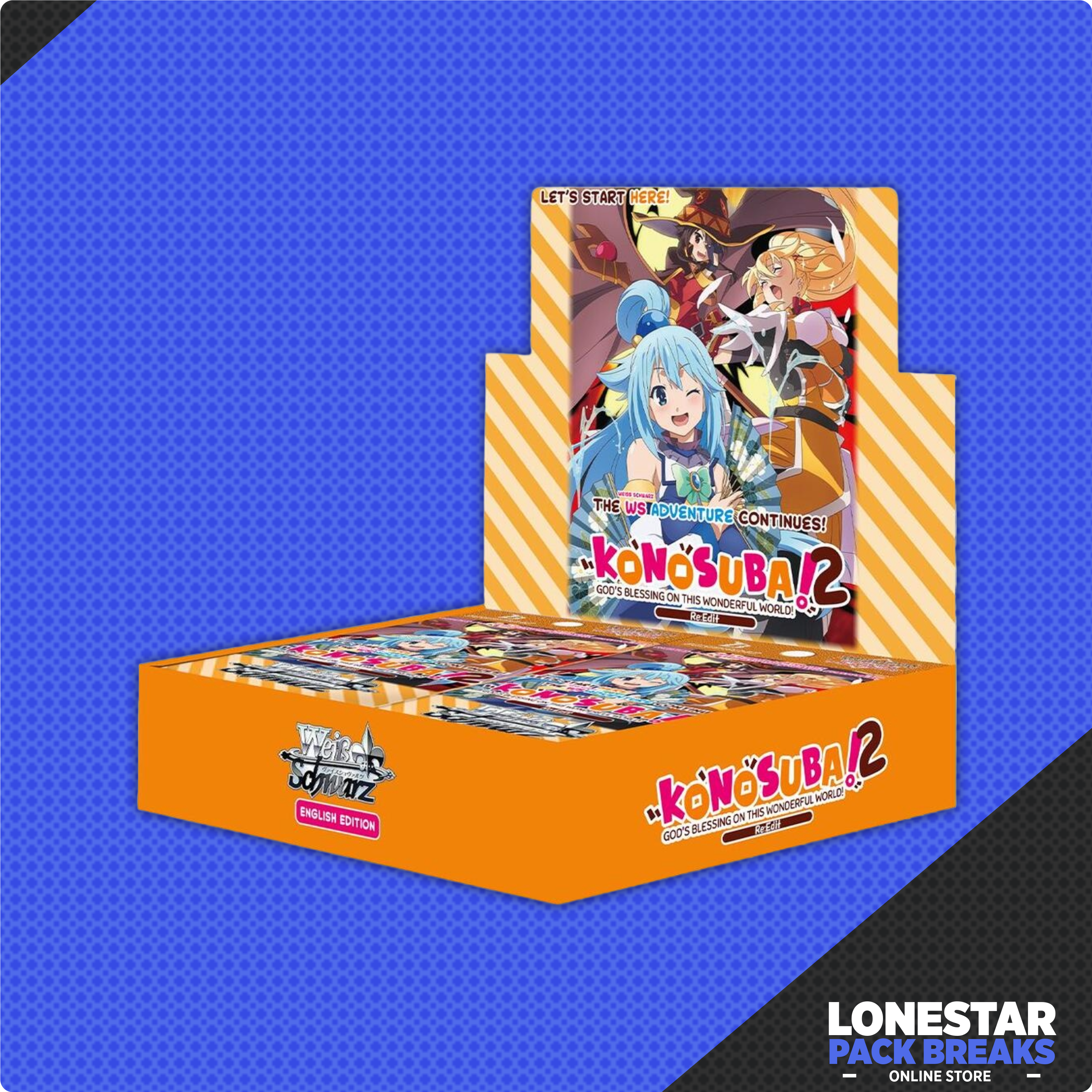 Weiss Schwarz: Konosuba! 2 God's Blessing on this wonderful world Re:Edit Booster Box - English