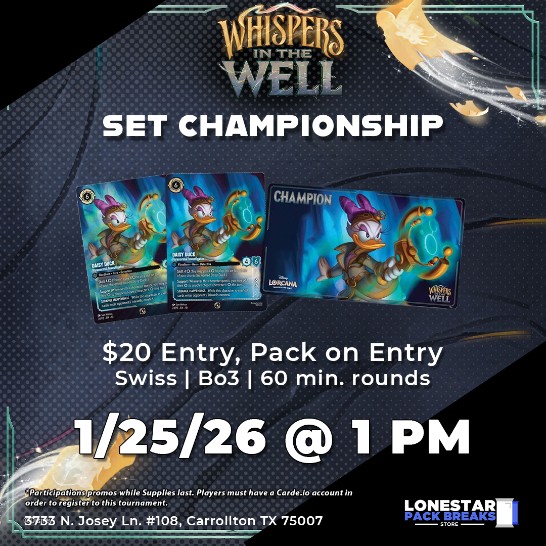 Lorcana Whispers in The Well Set Championship - January 25 - Check-in 1 PM [1:30 PM START]