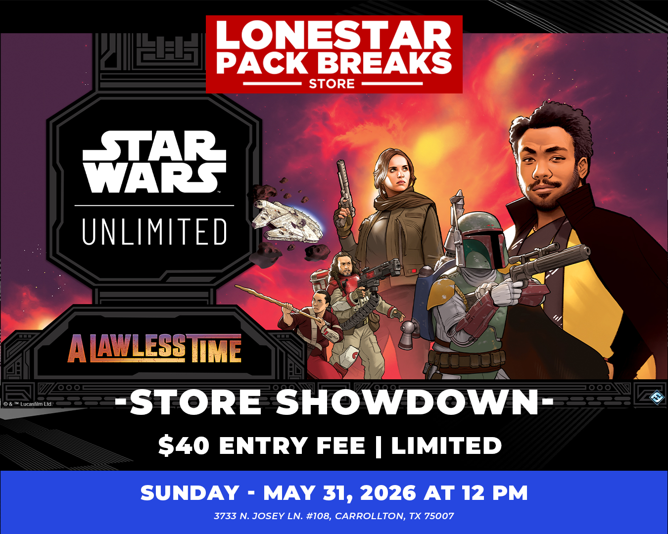Star Wars: Unlimited - A Lawless Time Store Showdown [LIMITED FORMAT]