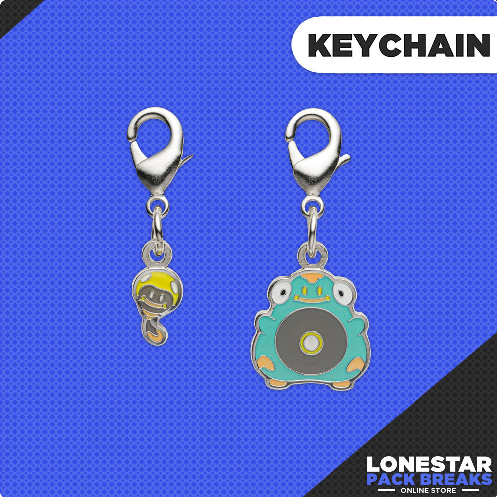 Pokemon Center Original Metal Charm Keychain Tadbulb / Bellibolt Evolution Line