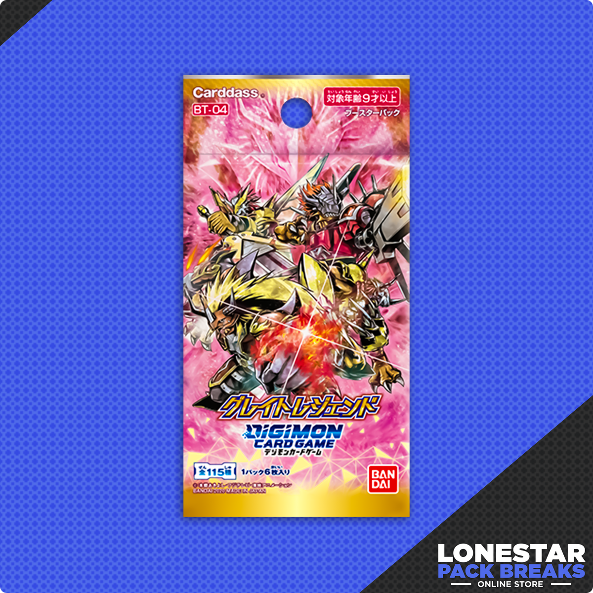 Digimon Card Game: Great Legend [BT-04] Booster Pack