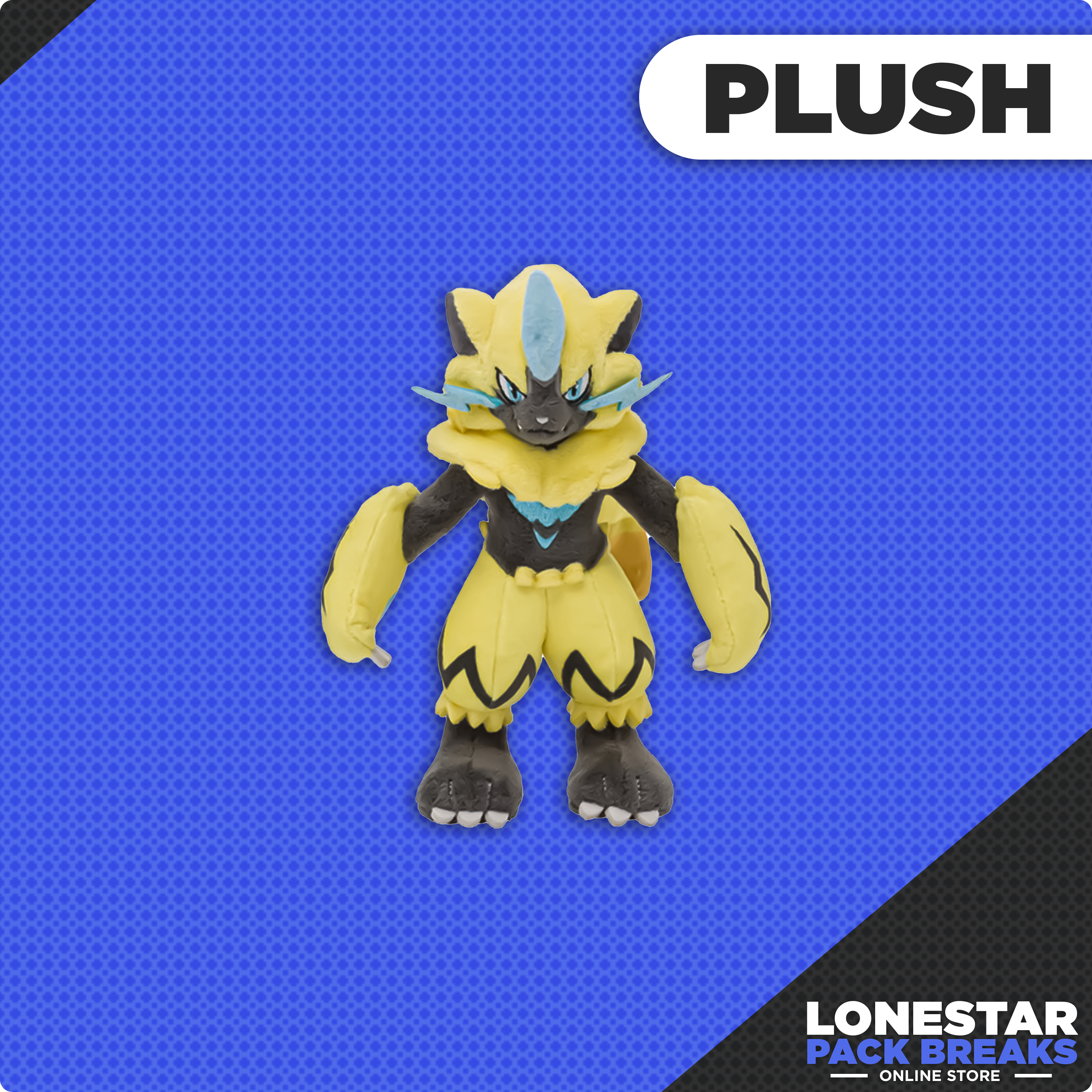 Zeraora Pokémon Pose Plush